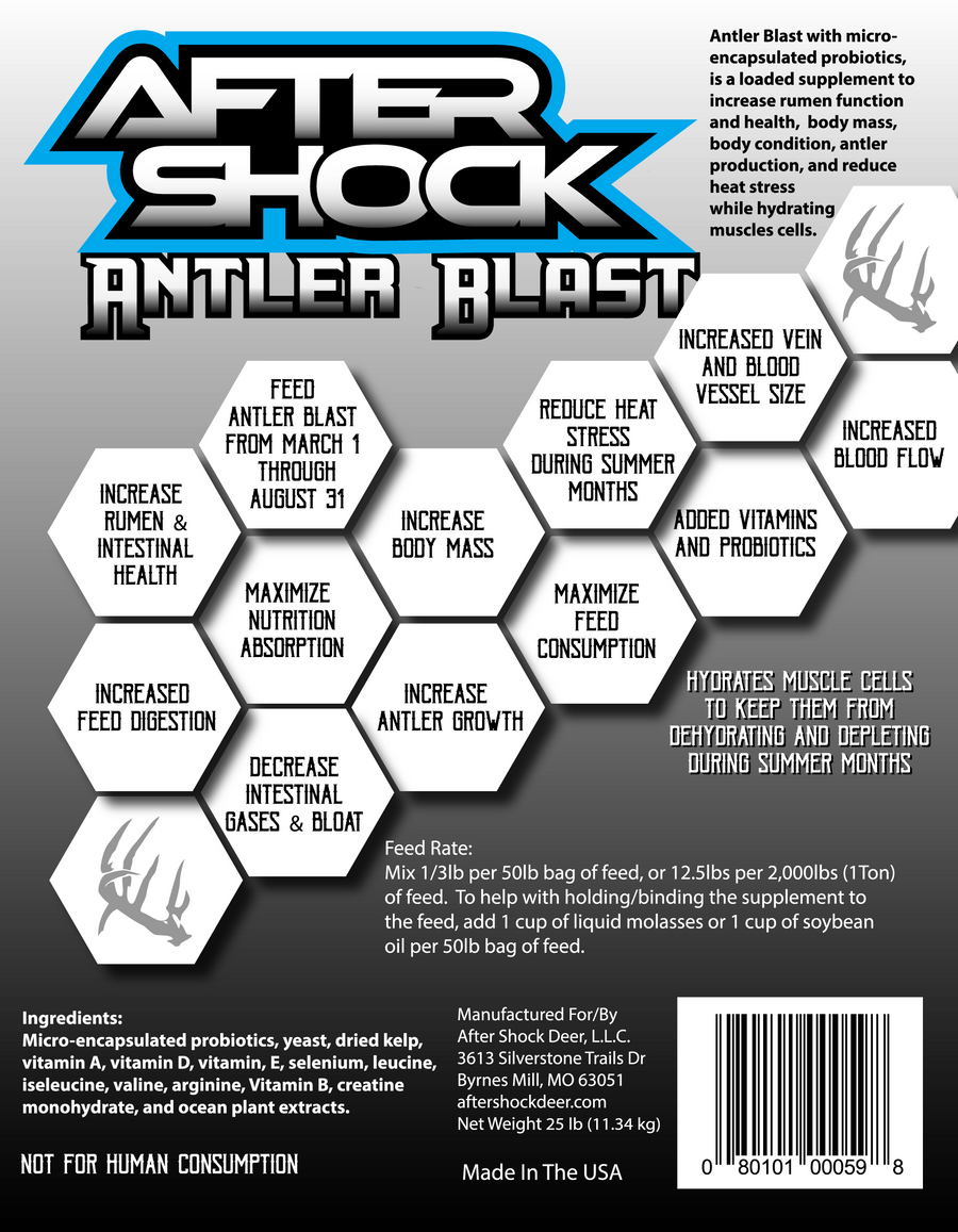 25LB Antler Blast ( Antler Growing Supplement)