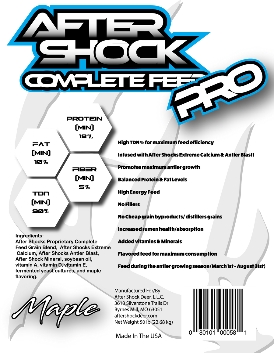 50LB Complete Feed Pro Bag (Maple Flavored)